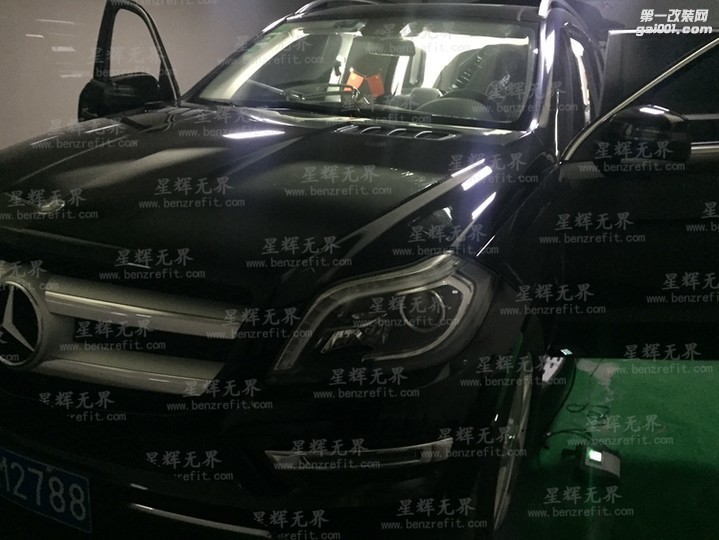 奔驰GL400改原厂一键启动 无钥匙进入 北京星辉无界奔驰改装