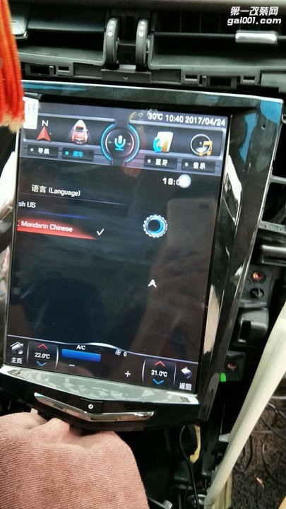 凯迪拉克XTS升级安卓大屏导航+360全景行车记录仪