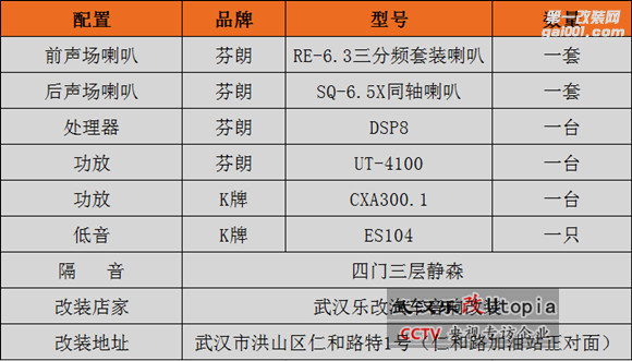  武汉乐改雪弗兰迈锐宝XL汽车音响改装升级方案