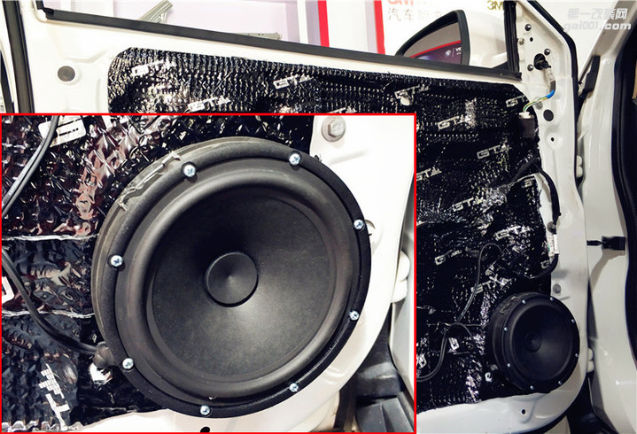 西安上尚东风风神AX7改装诗芬尼S65三分频音响 汽车隔音降噪