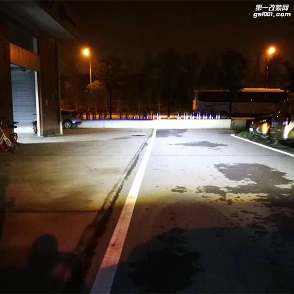 现代名图北京灯光升级改装米石智能LED一体双光透镜