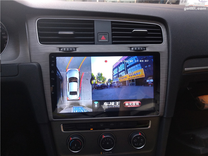 北京高尔夫7安装360全景影像行车记录仪