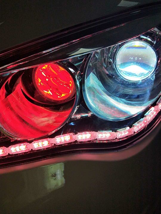 哈尔滨荣威360 远不不亮改LED远光炮 包含恶魔眼功能