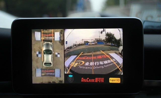 云南昆明嵘艺汽车改装/奔驰C级加装道可视全景360行车记录仪