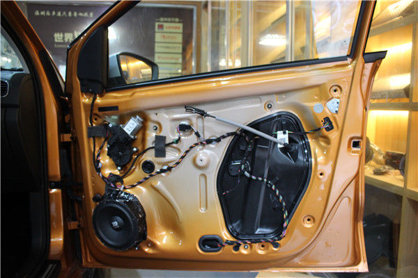 温州汽车音响改装大众POLO音响改装优化升级雷贝琴