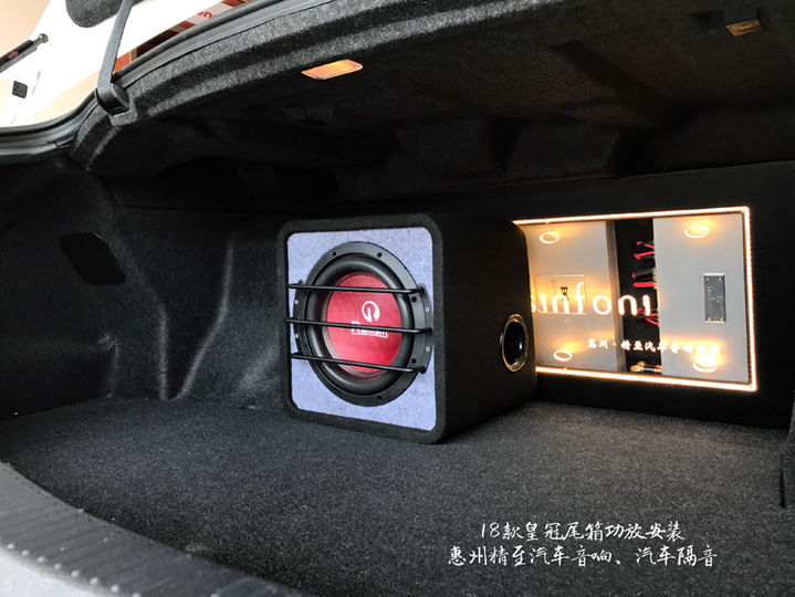 惠州汽车音响改装18款皇冠音响改装Sinfoni诗芬尼三分频套...