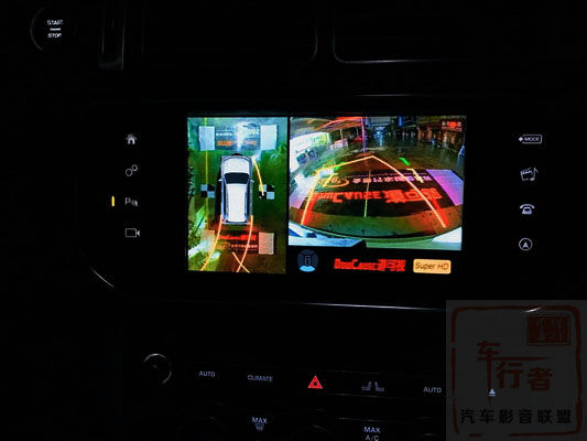西安18款路虎揽胜行政版原车屏加装道可视360度全景记录仪