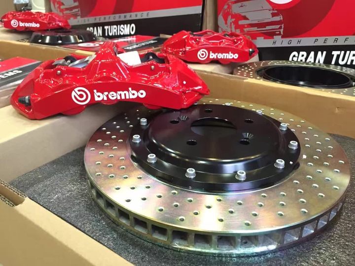 保时捷卡宴刹车改装BREMBO GT前六后四刹车套件带仿伪卡