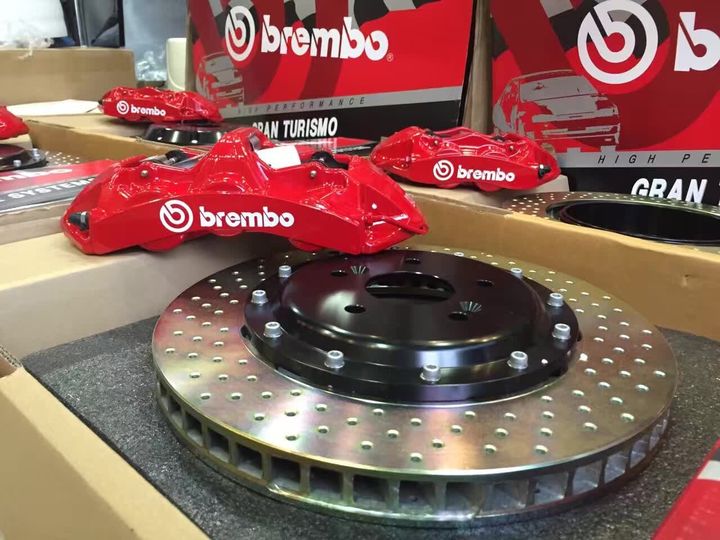 保时捷卡宴刹车改装BREMBO GT前六后四刹车套件带仿伪卡