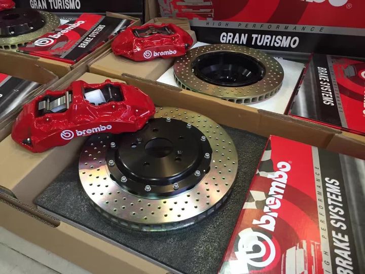 保时捷卡宴刹车改装BREMBO GT前六后四刹车套件带仿伪卡