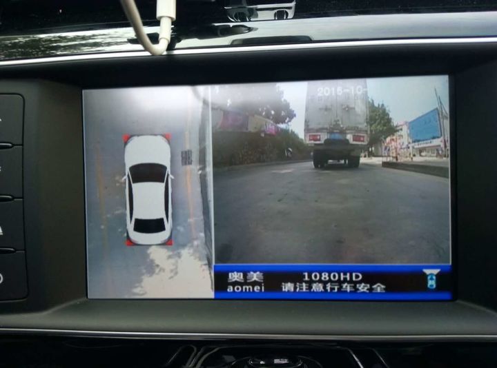 捷豹XE改装高清360度全景行车记录仪 倒车影像