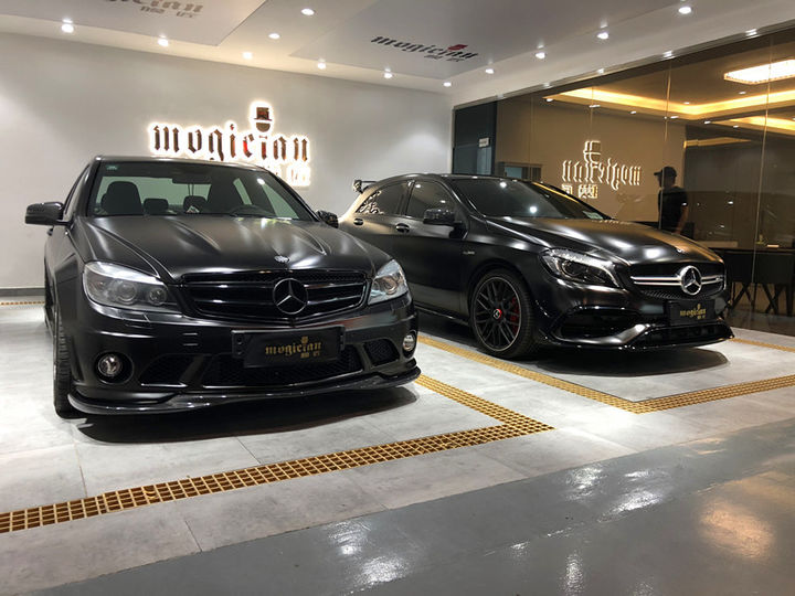 奔驰AMG A45与奔驰AMG C63在膜匠的不解之缘