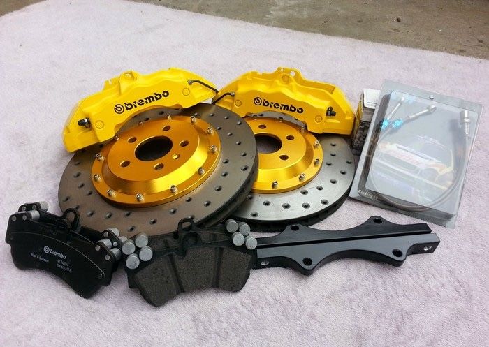 奥迪Q5刹车升级意大利Brembo大六活塞案例