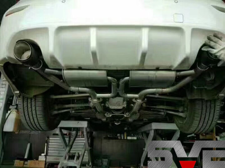 英菲尼迪Q50L改装SVE中尾段阀门双出排气系统