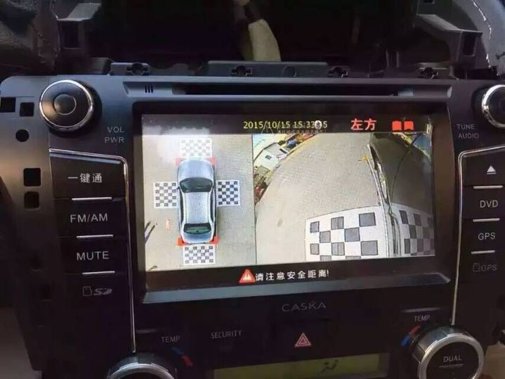 丰田凯美瑞改装360全景行车记录仪