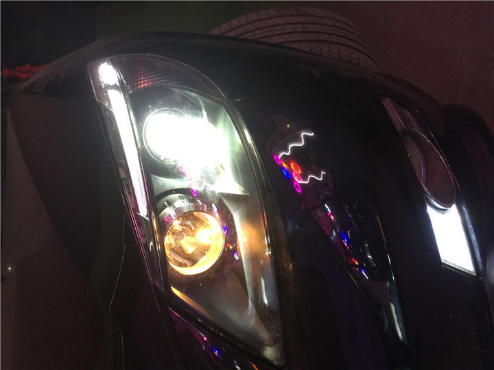 比亚迪S6车灯改装立盯LED大灯，贵阳兴美源专业改灯