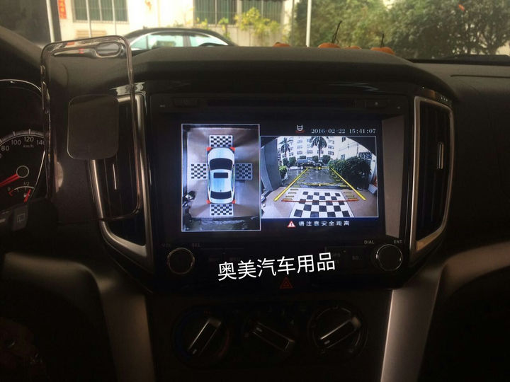 启辰T70改装360度全景行车记录仪安卓大屏导航