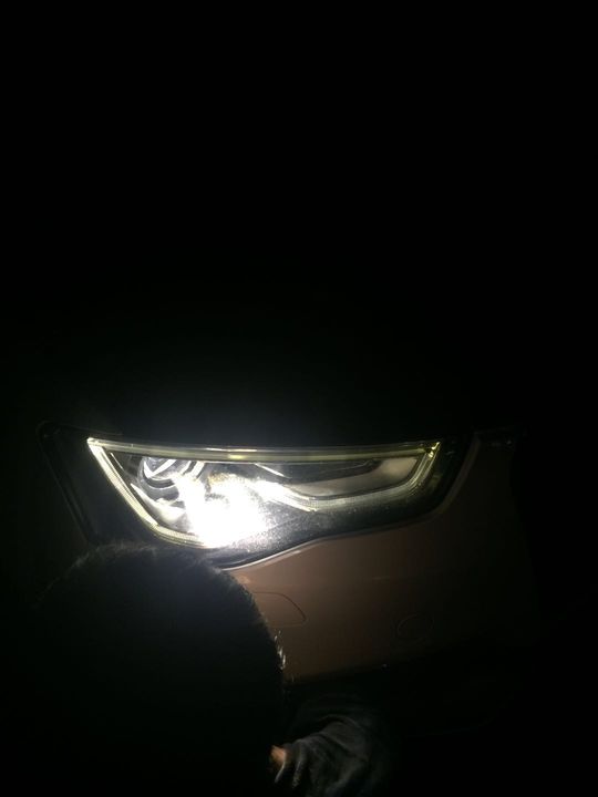 奥迪S5大灯改装升级GTR双光透镜氙气大灯：