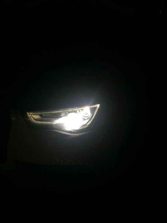 奥迪S5大灯改装升级GTR双光透镜氙气大灯：