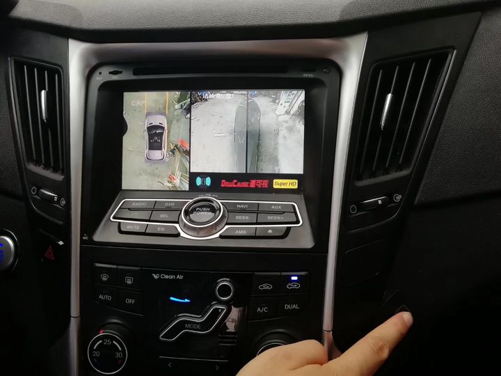 索纳塔八改装道可视360全景行车记录仪