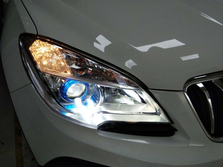 昂科拉LED大灯改装 改LED大灯多少钱洛阳猫头鹰专业车灯升级