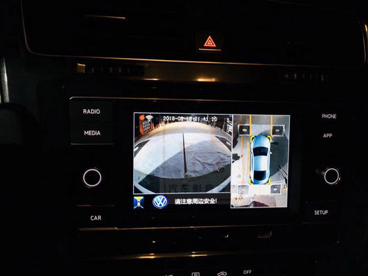 西安高尔夫7安装亿车安360全景行车记录仪超高清9S