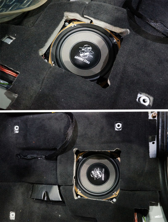 重庆渝大昌宝马X3汽车音响改装德国零点和史泰格专用三分频