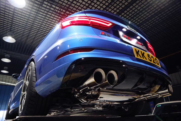 Audi S3 改装RES智能电子可变阀门排气APP款控制系统案例；