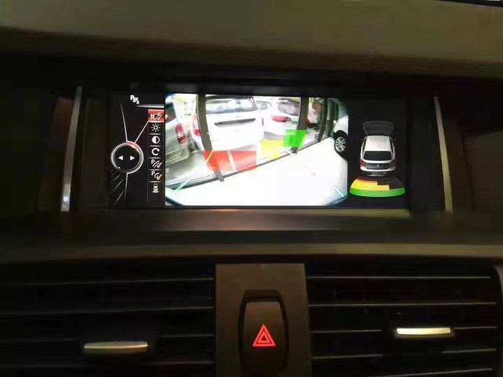 宝马X3改装安卓大屏导航高清倒车影像