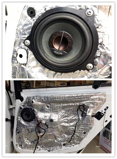 南宁宝马320iM音响改装无损升级法国劲浪专用喇叭+隔音改装