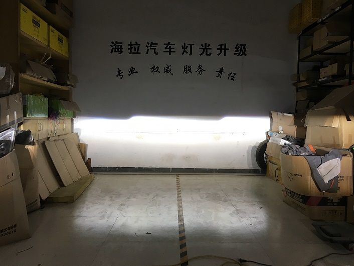 衢州海拉汽车灯光升级中心陆巡升级海拉5双光4透镜