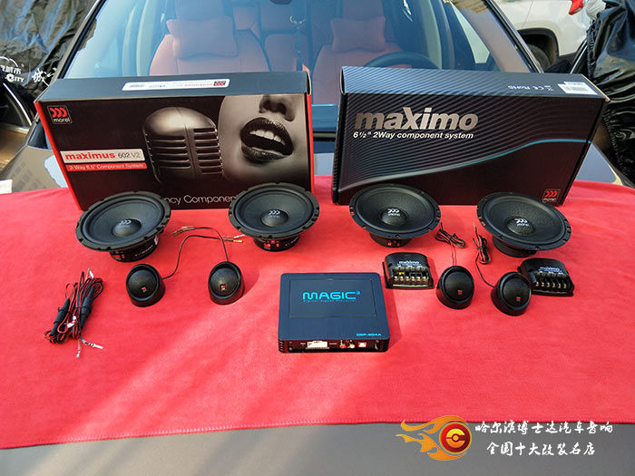 哈尔滨博士达沃尔沃XC60汽车音响改装升级 以色列摩雷 瑞...