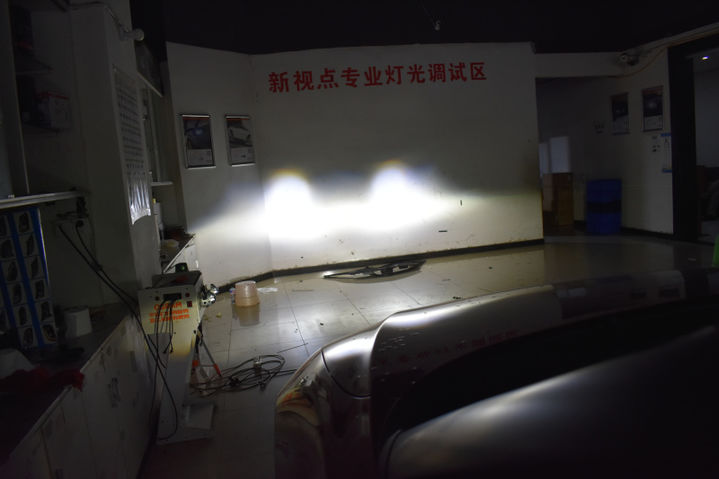 【重庆新视点车灯】马自达CX-4改装米石MISI专业版LED透镜