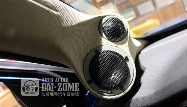 温州动感地带-荣威RX5汽车音响改装丹拿喇叭372三分频套装...