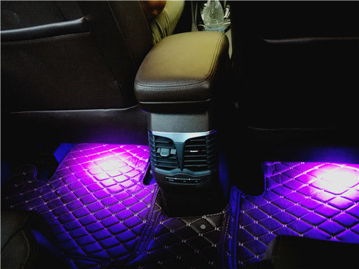 海马福美来郑州猫头鹰车灯升级连锁改装超亮氙灯，氛围灯