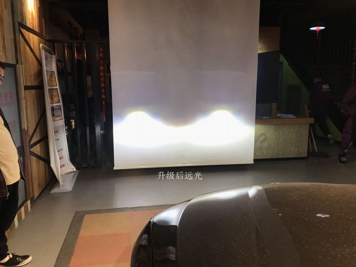 天津无界改灯宝马X1升级米石LED案例