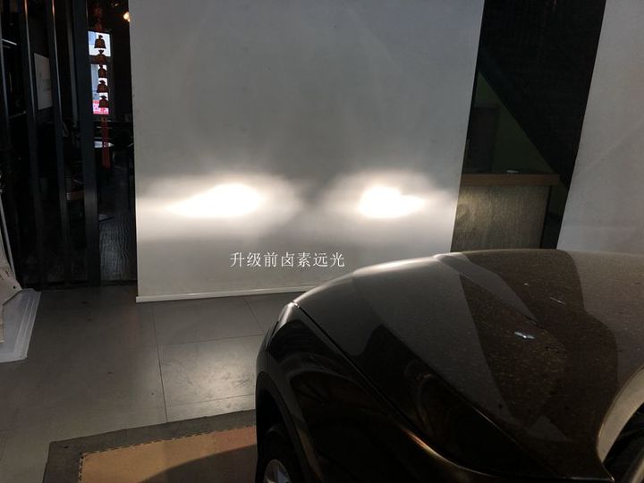 天津无界改灯宝马X1升级米石LED案例