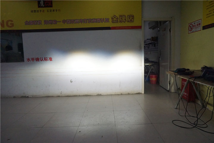 郑州新夏朗改灯升级立盯LED四透镜 四近光四远光