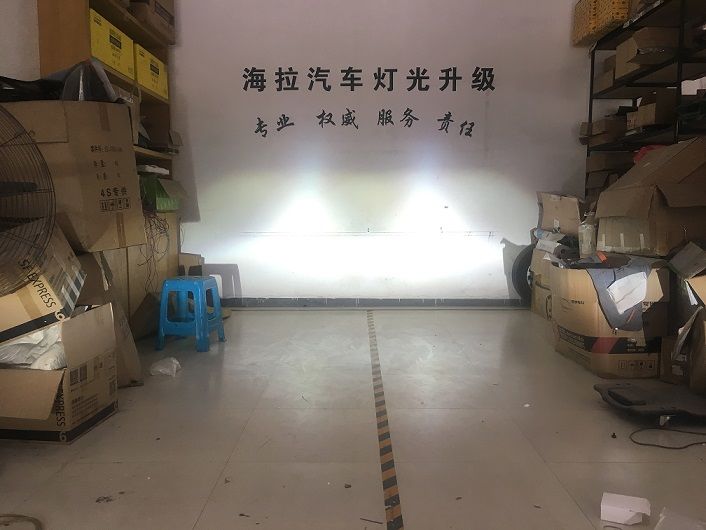 衢州海拉汽车灯光专业改装思域升级海拉5双光透镜