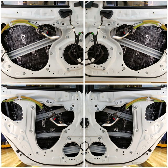 3，使用大白鲨隔音材料对汽车门板做第一层的隔音处理，降低门板共振噪声.jpg.jpg