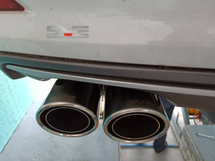 广州奥迪A3改S3升级SVE中尾段阀门静音四出排气系统