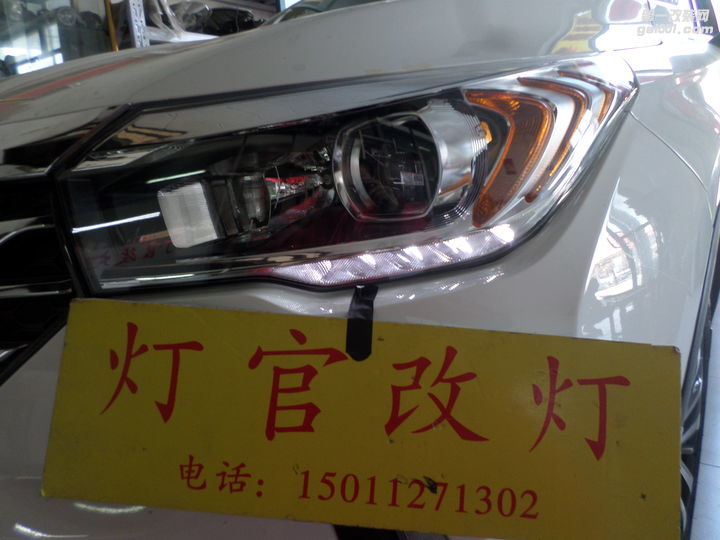 传祺GS4升级进口海拉5透镜汉雷氙气灯北京地区改透镜