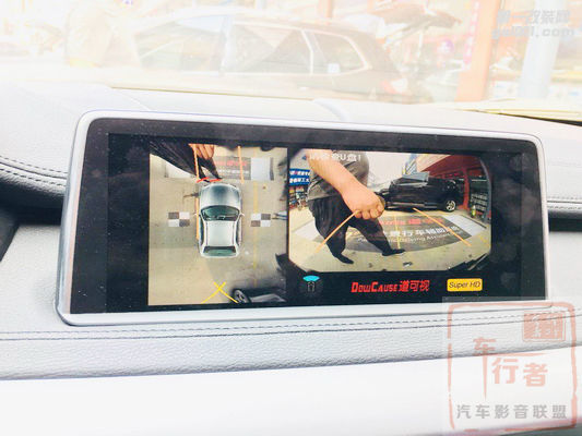 西安宝马X6安装道可视360度全景行车记录仪高清夜视效果图