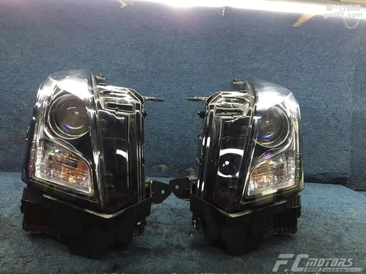 深圳同乐凯迪拉克ATS-L升级海拉5双光透镜 外加高配LED日行灯