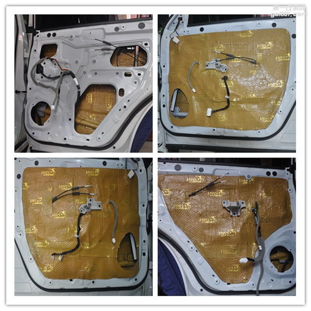2，使用大白鲨黄金甲对门板做双层隔音，降低汽车门板产生的各种噪声.jpg.jpg