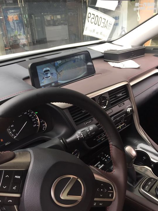 雷克萨斯RX升级安卓大屏导航+360全景行车记录仪