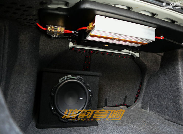济南汽车音响改装大众速腾升级雷贝琴网红RS2.3主动三分频