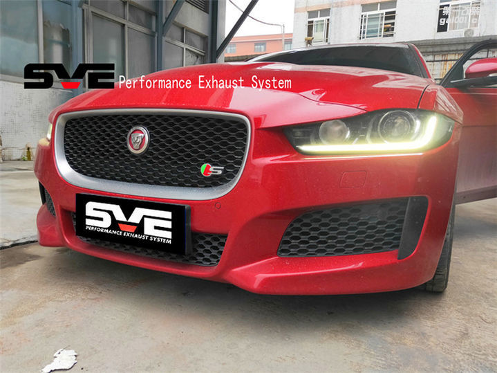 3.0T捷豹XE改装SVE品牌中尾段阀门四出排气系统