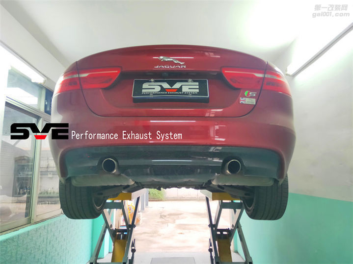 3.0T捷豹XE改装SVE品牌中尾段阀门四出排气系统