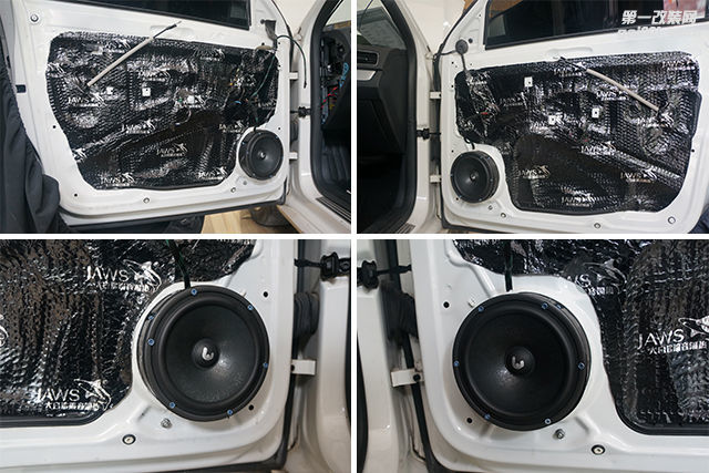 9 全车隔音后，将诗芬尼S65中低音喇叭安装在前门板原位.jpg